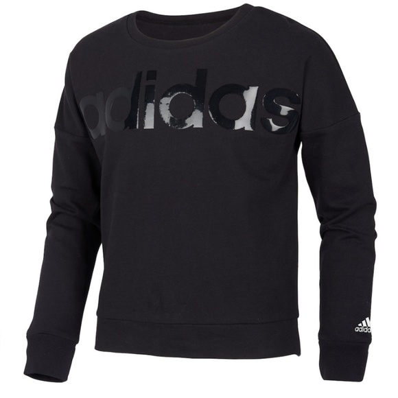 adidas Sweaters - girls' adidas cropped hoodie fuses sporty style